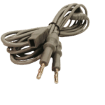كابل بايبولار ثنائي القطب FJ-708 بمواصفات فريدة! مثالي للتخدير، طب القلب، والمختبرات البيولوجية. يتميز بتوصيلات بنانا، عزل سيليكون مقاوم للحرارة