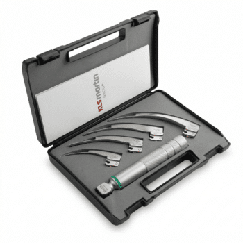 منظار حنجري فايبر مارتن الماني بجودة عالية. fiber optic laryngoscope للاستخدام الطبي الاحترافي مع اضاءة قوية وتصميم مريح للفحص والجراحات باعلى دقة.