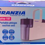 Machine Suction Granzia : surgical vacuum pump, aspirator, clinical suction unit. Featuring 22 LPM airflow, 75 kPa pressure, 1000 mL jar, and <45 dB noise.