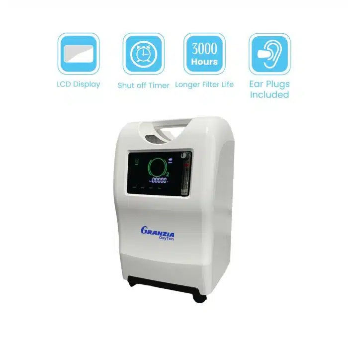 Granzia 10 Litre Oxygen Concentrator Medical Device OXY-G10
