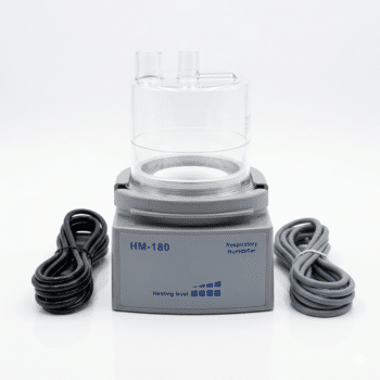 جهاز هيموديفاير للتنفس الصناعي HM180 بأفضل سعر في مصر، جهاز humidifier طبي لترطيب الهواء مع CPAP وBiPAP، يقلل جفاف الحلق ويحسن جودة التنفس والنوم.