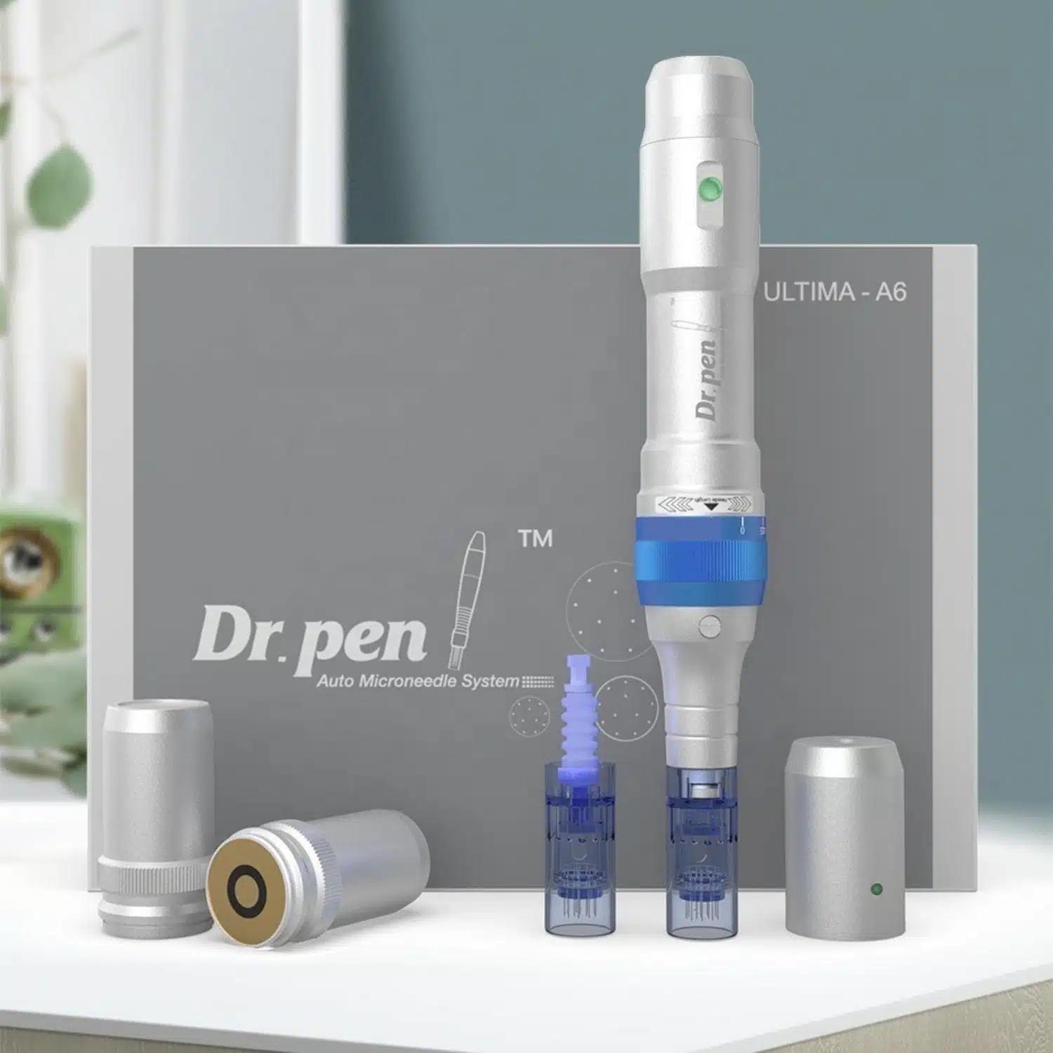 Derma Pen A6 by Dr Pen in Egypt. Professional microneedling device for acne scars, wrinkles & skin rejuvenation. Best dr pen dermapen price with fast delivery.