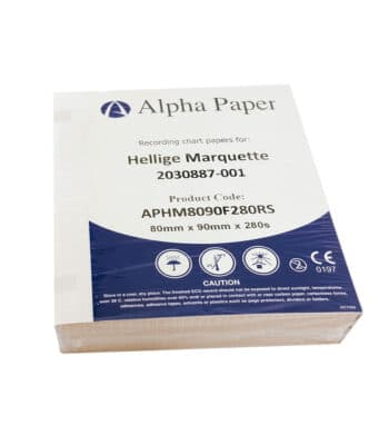 ورق ECG لتخطيط ورسم القلب | HELLIGE MARQUETTE MAC400 | 80×90 مم