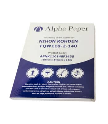 ورق ECG لتخطيط ورسم القلب | Nihon Kohden FQW110-2-140 | 110×140 مم