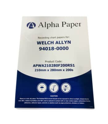 ورق ECG لتخطيط ورسم القلب | WELCH ALLYN 94018-0000 | 210×280 مم