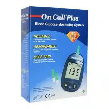 جهاز سكر أون كول بلاس On Call Plus + علبة شرائط 50 شريطه هدية