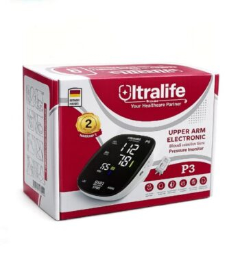 جهاز قياس ضغط الدم المنزلى ( ديجيتال ) ماركة الترا لايف Ultralife P3 الألمانية مستورد ضمان سنتين + ادبتور ( شاحن ) هدية