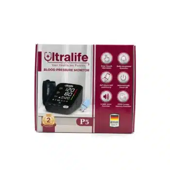 جهاز قياس ضغط الدم المنزلى ( ديجيتال ) ماركة الترا لايف Ultralife P5 الألمانية مستورد ضمان سنتين + ادبتور ( شاحن ) هدية