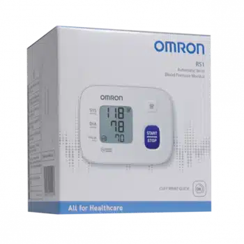 جهاز قياس ضغط الدم المنزلى ( ديجيتال ريست ) يقيس ضغط الدم من معصم الذراع ماركة اومرون Omron RS1 فيتنامى الصنع مستورد ضمان 5 سنوات