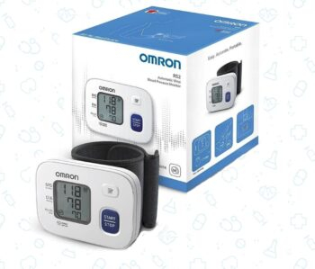 جهاز قياس ضغط الدم المنزلى ( ديجيتال ريست ) يقيس ضغط الدم من معصم الذراع ماركة اومرون Omron RS2 فيتنامى الصنع مستورد ضمان 5 سنوات