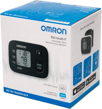 جهاز قياس ضغط الدم المنزلى ( ديجيتال ريست ) يقيس ضغط الدم من معصم الذراع ماركة اومرون Omron RS3 Intelli IT فيتنامى الصنع مستورد ضمان 5 سنوات