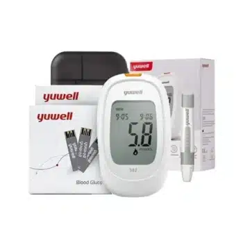 جهاز قياس نسبة السكر فى الدم ماركة يوويل Yuwell + علبة 60 شريط و 100 شكاكه هدية