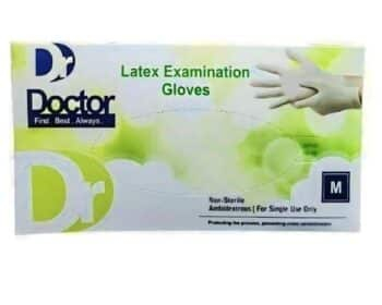 جوانتى للفحص الطبي نوع لاتكس مستورد ماليزي بدون بودرة مقاسات علبة من 100 قطعة (XL-L-M-S)