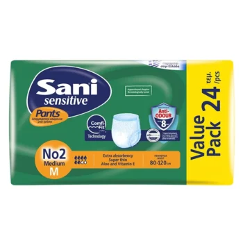 حفاضات شورت سانى لكبار السن موفر | مقاس وسط | 24 قطعة