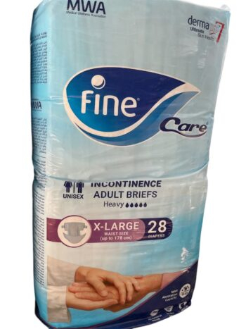 حفاضات فاين كير كبار السن | مقاس كبير جدا X-Large (178 سم) | 28 قطعة